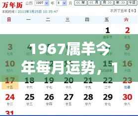 1967年属羊人2023年每月运势详解
