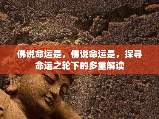 佛说命运,多重解读下的命运之轮探寻