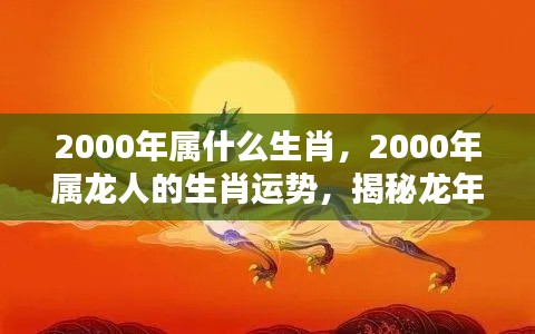 揭秘2000年属龙人的生肖运势与命运轮廓