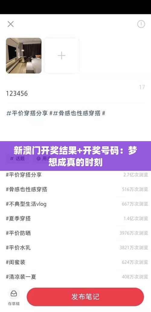 新澳门开奖结果+开奖号码:梦想成真的时刻