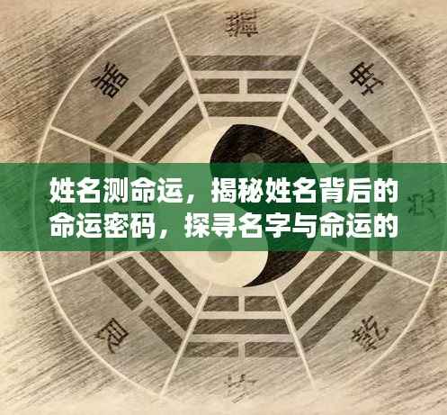 姓名背后的命运密码,探寻名字与命运的神秘联系揭秘命运真相
