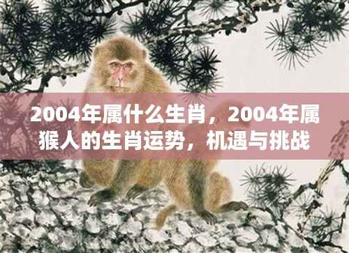 2004年属猴人的生肖运势,机遇与挑战并存的一年