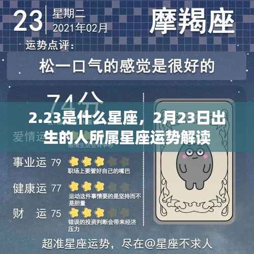 2月23日出生的人的星座运势解读,探寻星座性格与未来走向