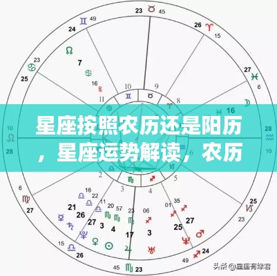 星座运势解读,星座依据农历还是阳历?