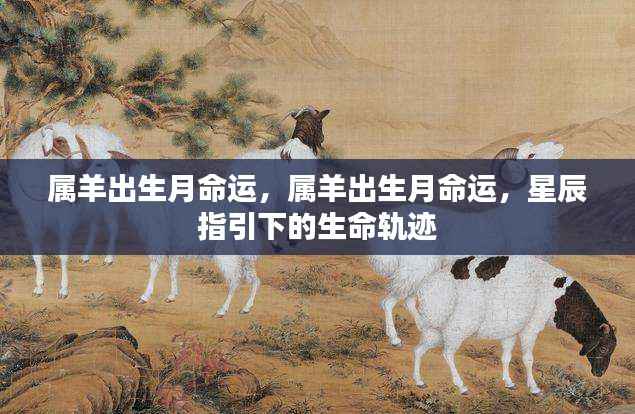 星辰指引下的命运轨迹,属羊人的出生月命运解析
