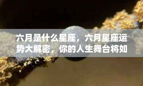 六月星座运势揭秘,你的人生舞台将如何因星座而精彩?