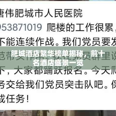 肥城酒店繁华榜单揭秘,前十名酒店盛景一览