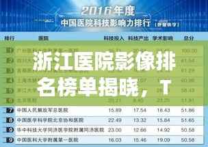 浙江医院影像排名榜单揭晓,TOP 10榜单不容错过!