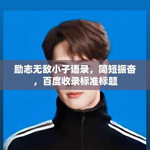 励志无敌小子语录,简短振奋,百度收录标准标题