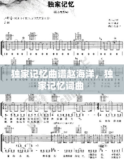 独家记忆曲谱赵海洋,独家记忆词曲