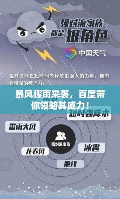 暴风骤雨来袭,百度带你领略其威力!