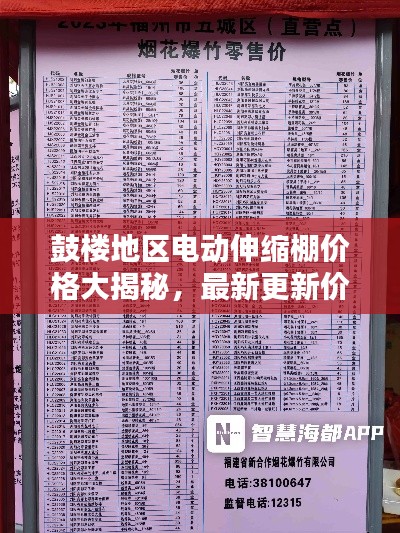 鼓楼地区电动伸缩棚价格大揭秘,最新更新价格表曝光!